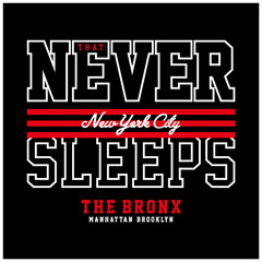 New york Brooklyn typography fashion, t-shirt graphics vector