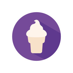 Isolated ice cream flat style icon vector design