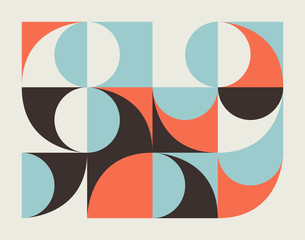 Obraz premium Mid-Century Abstract Vector Pattern Design