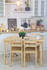 Provence style kitchen interior