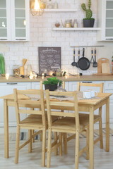 Provence style kitchen interior