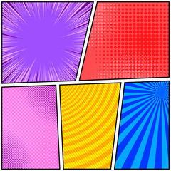 Colorful comic bright background