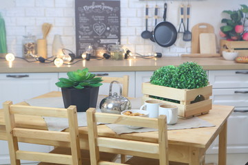 Provence style kitchen interior