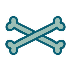 tattoo style icon of cross bones