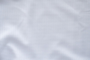 Naklejka na ściany i meble White sports clothing fabric football shirt jersey texture abstract background