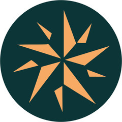 Fototapeta premium tattoo style icon of a star