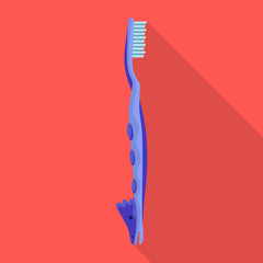 Tooth brush vector icon.Flat vector icon isolated on white background tooth brush .