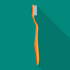 Toothbrush vector icon.Flat vector icon isolated on white background toothbrush .