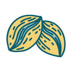 tattoo style icon of coffee beans