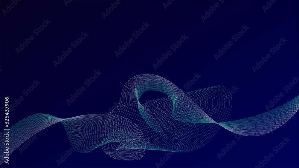 Poster modern color blue abstract background. template design. blue wave abstract shape. brochure design. d