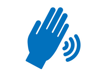 Hello emoji icon vector 