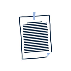 Isolated paper doodle line fill style icon vector design