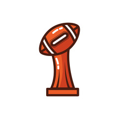 american football sport balloon trophy award