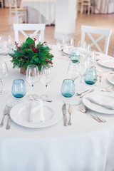 table ready for lunch on a spanish restaurant