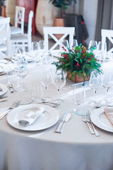 table ready for lunch on a spanish restaurant