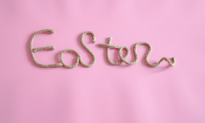 Easter creative lettering on a simple background.