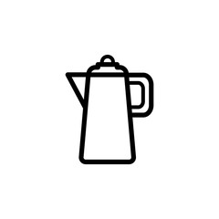 coffee pot icon vector