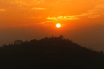 The sunset at Khaokrajom