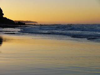 fisherman's on the beach at sunrise - Garden Route, South Africa