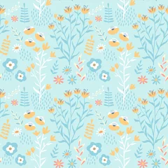 Printed roller blinds Floral pattern Cute spring flower seamless pattern background