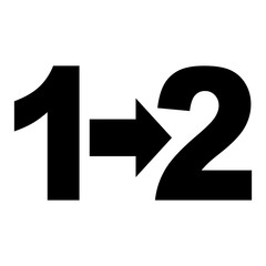 Step-by-step workflow icon illustration graphic