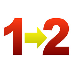 Step-by-step workflow icon illustration graphic