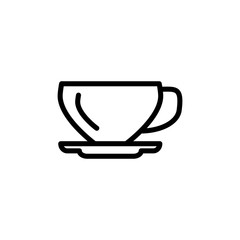 coffee glass icon vector