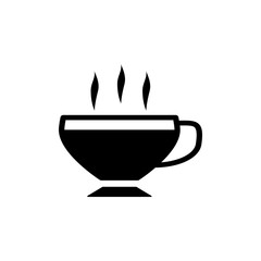 coffee glass icon vector