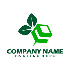 E. E monogram logo. E letter logo design vector illustration template.