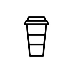 coffee paper cup icon vector