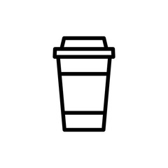 coffee paper cup icon vector