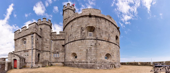 Aged stone fortress the Pendennis castle