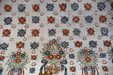 Plafond peint de San Jerónimo Tlacochahuaya, Mexique