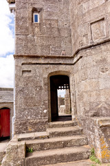 Fototapeta na wymiar Top of The keep Pendennis Castle Falmouth