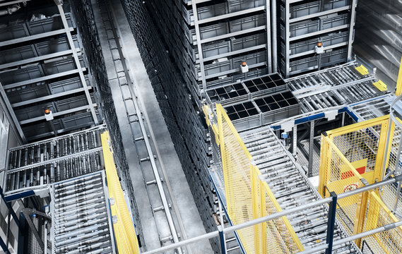 Modern Automated Warehouse System.