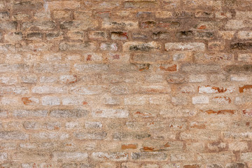 Old building aged brick wall texture