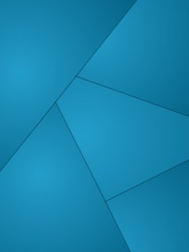 Blue geometric triangle design for background illustration