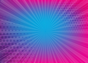 Neon pop art comics gradient radial background