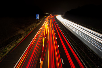 Fototapeta na wymiar Lightspeed Motorway
