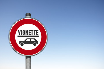 Schild, Vignette, (Symbolbild)