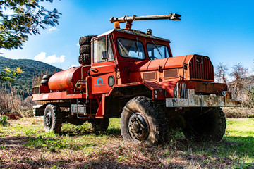 Camion de pompier - Aéroport de La Môle - Var, France