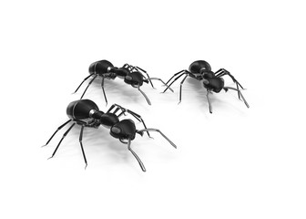 Mechanical ant. 3d Render, vray render+ pbr material  