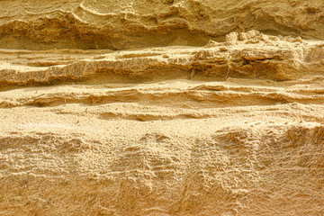Texture of river sand. River sand as an abstract background.