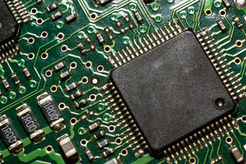  Microcircuit in magnification