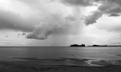 Moody sky over Lake Vanern, Sweden.