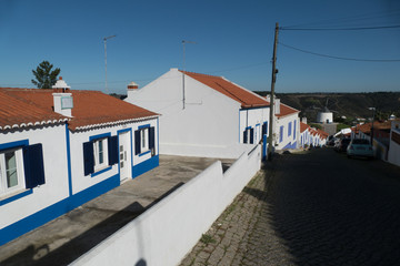 Fototapeta na wymiar Traditional fishing village odeceixe in portugal