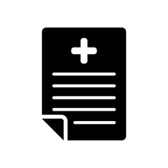 Fototapeta premium medical recipe icon design vector template