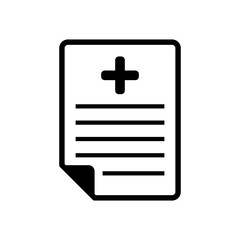 Fototapeta premium medical recipe icon design vector template