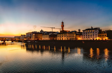 Florence by the Golden Hour, Water Reflection
