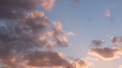 dramatic sky with clouds